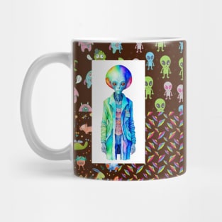 AI Alien patern Mug